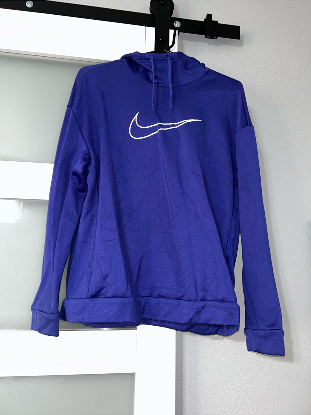 Nike Purple Women's Cowl Neck Pullover with White Swoosh